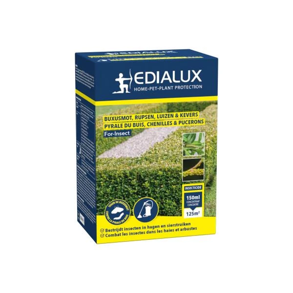 EDIALUX For-insect Buxus - Bestrijding Tegen Buxusmot 150 Ml 2 EDIALUX For-insect Buxus - Bestrijding Tegen Buxusmot 150 Ml - Afbeelding 2